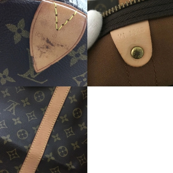 LOUIS VUITTON LV Boston Keepall 60 Travel Handbag Signature France - Picture 4 of 11